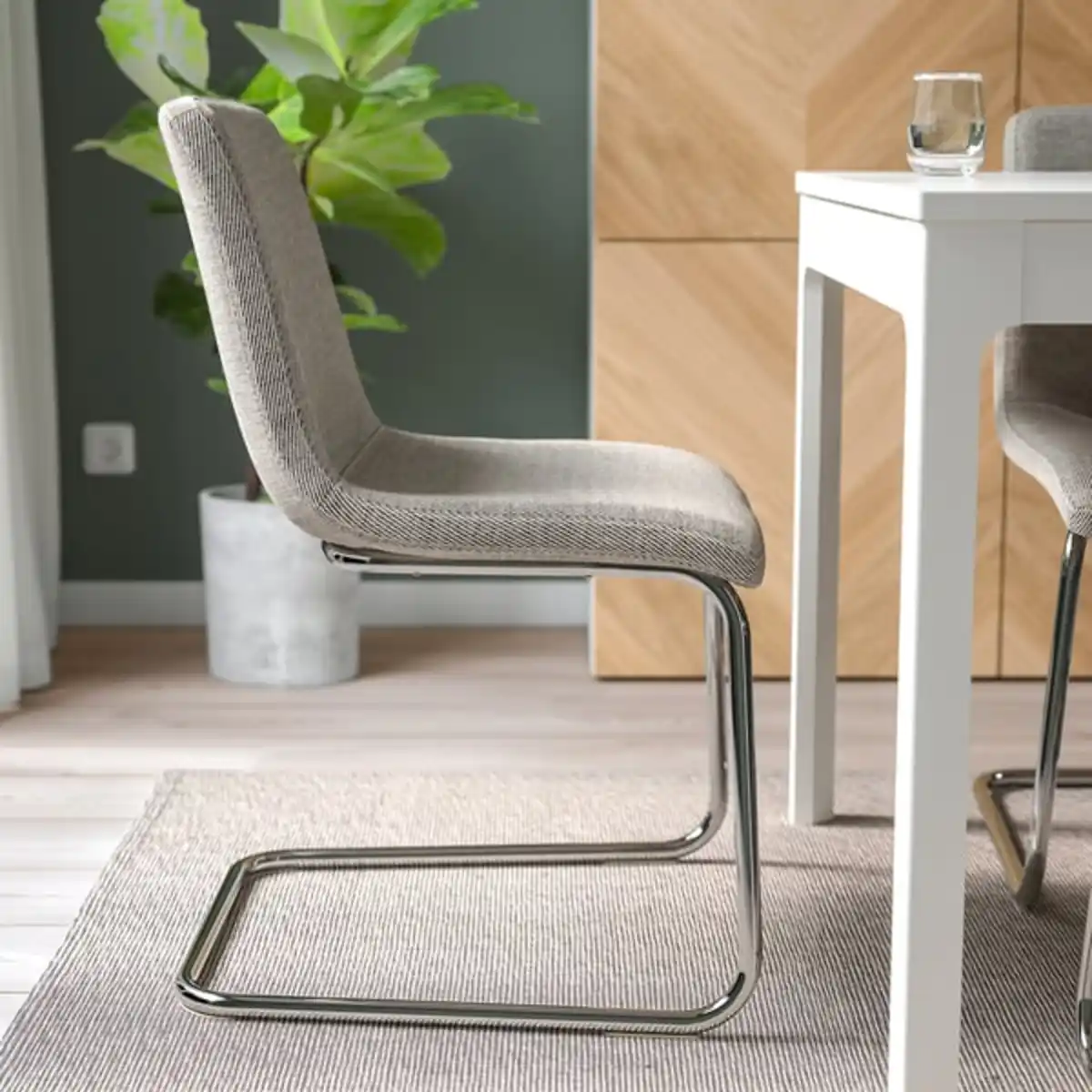 Bild 4 von LUSTEBO Stuhl, Viarp beige/braun