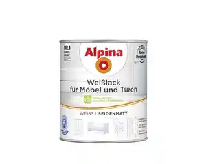 Alpina Weißlack für Möbel & Türen 750 ml weiß seidenmatt