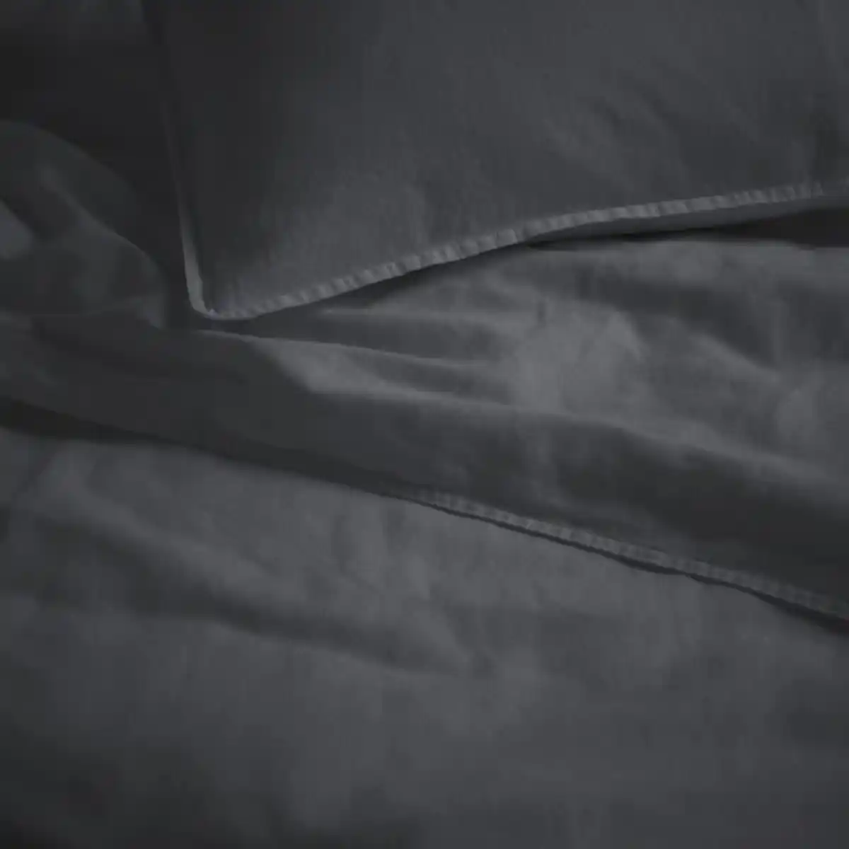 Bild 2 von RUNDHAGTORN Bettwäsche-Set, 3-teilig, anthrazit, 240x220/80x80 cm