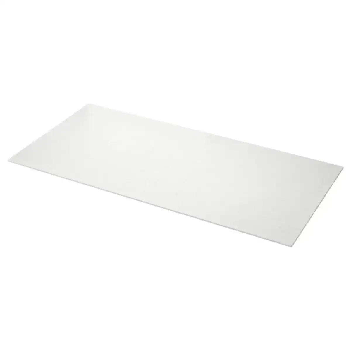 Bild 1 von LOCKEBO Maßarbeitsplatte, weiß marmoriert/Glaskomposit, 1 m²x2.0 cm