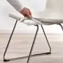Bild 3 von LILLÅNÄS Stuhl, verchromt/Gunnared beige