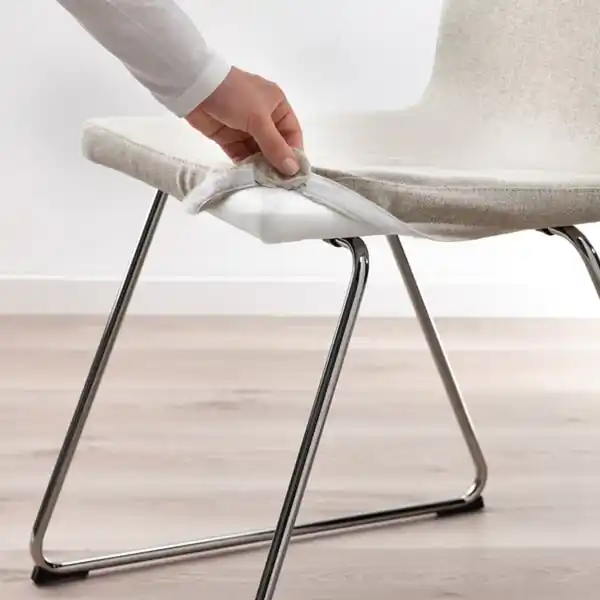 Bild 3 von LILLÅNÄS Stuhl, verchromt/Gunnared beige