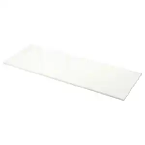 EKBACKEN Maßarbeitsplatte, weiß Hochglanz/Laminat, 45.1-63.5x2.8 cm