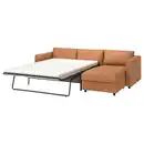 Bild 2 von VIMLE 3er-Bettsofa mit Récamiere, Grann/Bomstad goldbraun