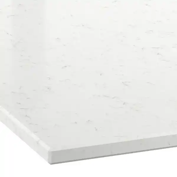Bild 2 von LOCKEBO Maßarbeitsplatte, weiß marmoriert/Glaskomposit, 1 m²x2.0 cm