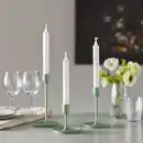 Bild 2 von FULLTALIG Kerzenständer 3er-Set, hellgrün