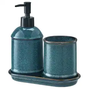 TVÅLSJÖN Badezimmer-Set 3-tlg., blau