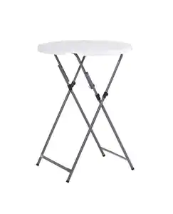 Runder Stehtisch, ca. 79 x 79 x 105 cm - Weiß