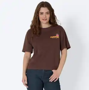 Damen-T-Shirt mit Front- und Rückenprint
