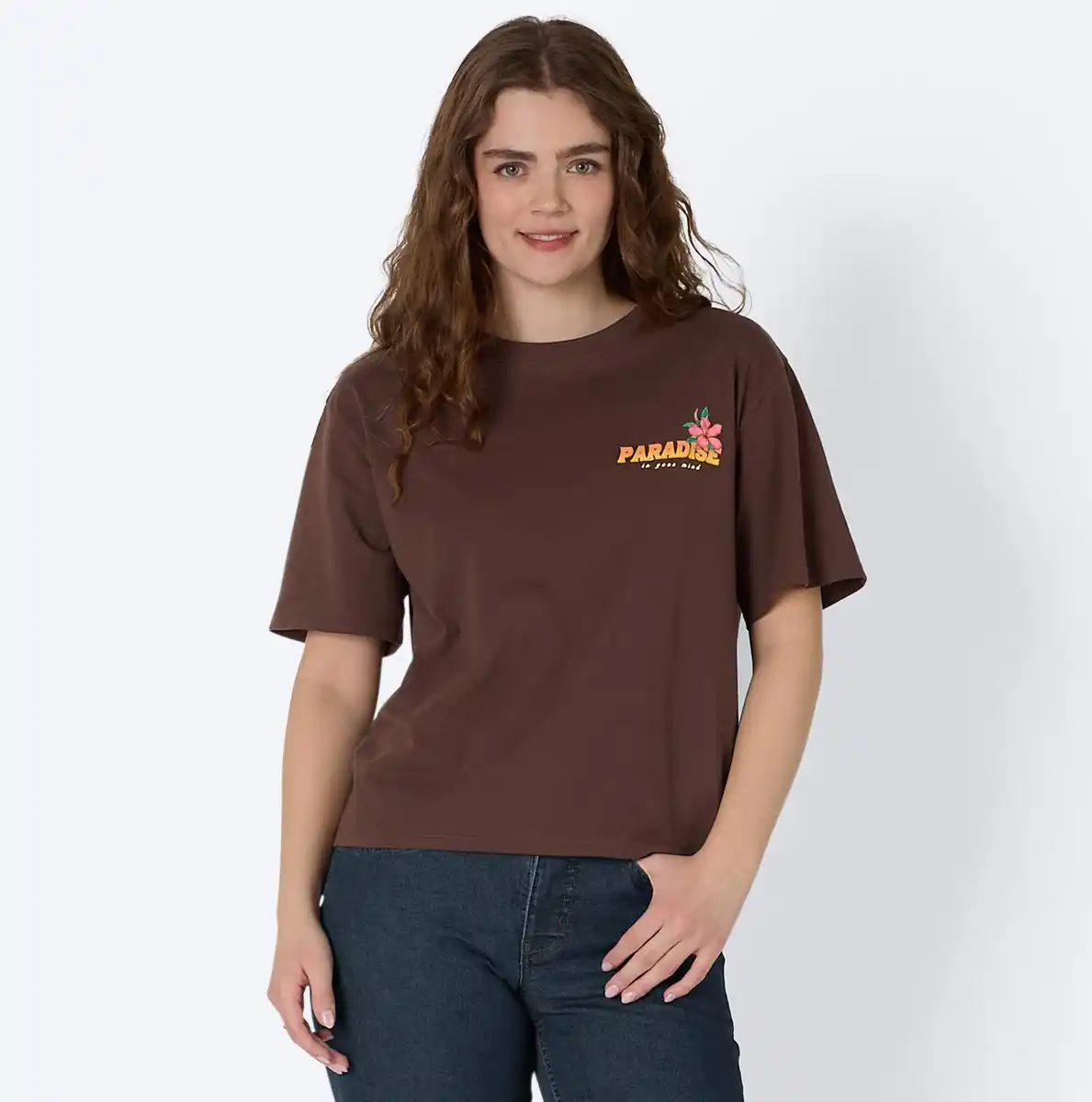 Bild 1 von Damen-T-Shirt mit Front- und Rückenprint