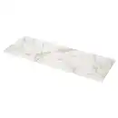 Bild 1 von MÖCKLARP Maßarbeitsplatte, matt weiß/marmoriert Porzellankomposit, 1 m²x2.0 cm