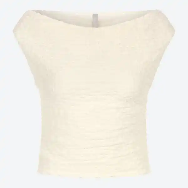 Bild 2 von Damen-T-Shirt mit Crepe-Struktur