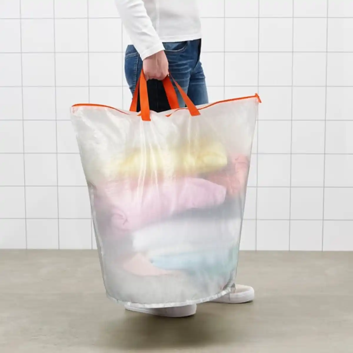 Bild 4 von PÄRKLA Wäschesack, weiß, 70 l