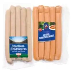 Mago Stadionbratwurst oder Golßener Hot Dog XXL