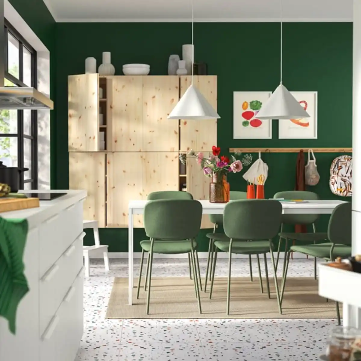 Bild 4 von VIHALS Ausziehtisch, weiß, 120/180x74 cm