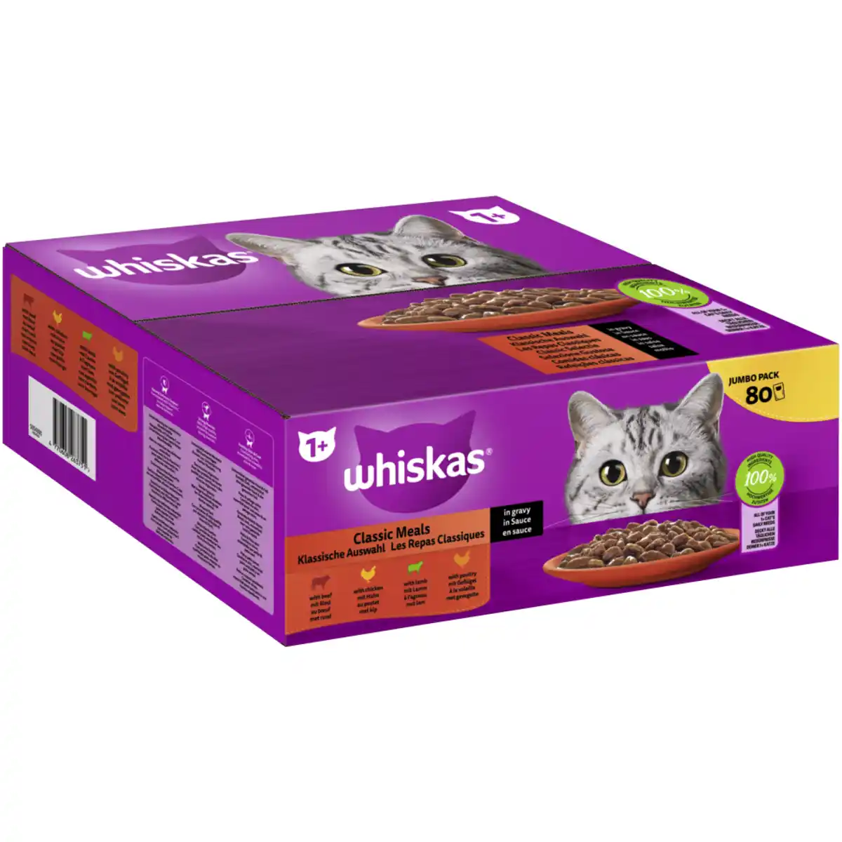 Bild 1 von Portionsbeutel Multipack Jumbo Pack 1+ Klassische Auswahl in Sauce 80 x 85g
