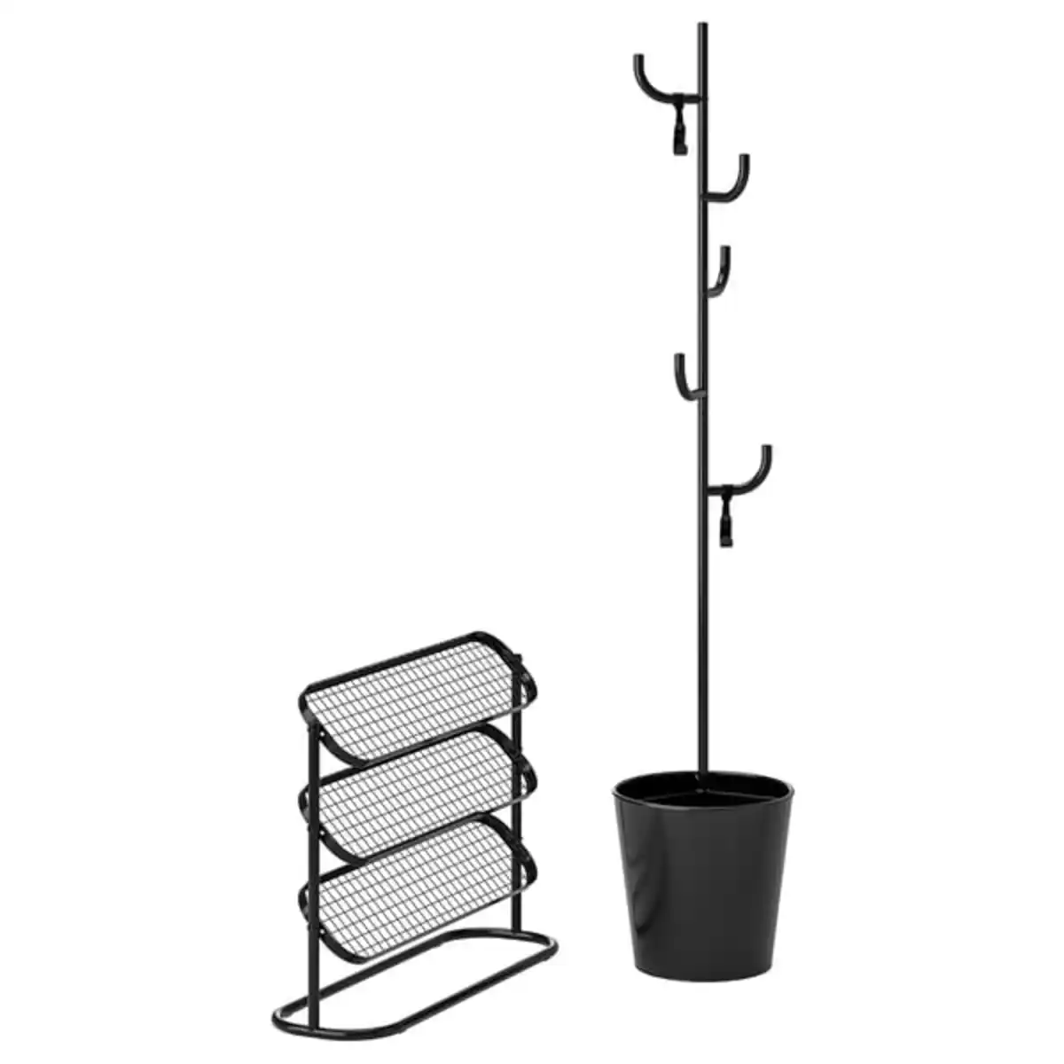 Bild 1 von ÄLGANÄS Flur-Set, 2-tlg., schwarz