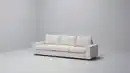Bild 2 von VIMLE 3er-Bettsofa, mit breiten Armlehnen/Lejde grau/schwarz
