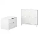 Bild 1 von STÄLL / NORDLI Flur-Set, 2-tlg., weiß