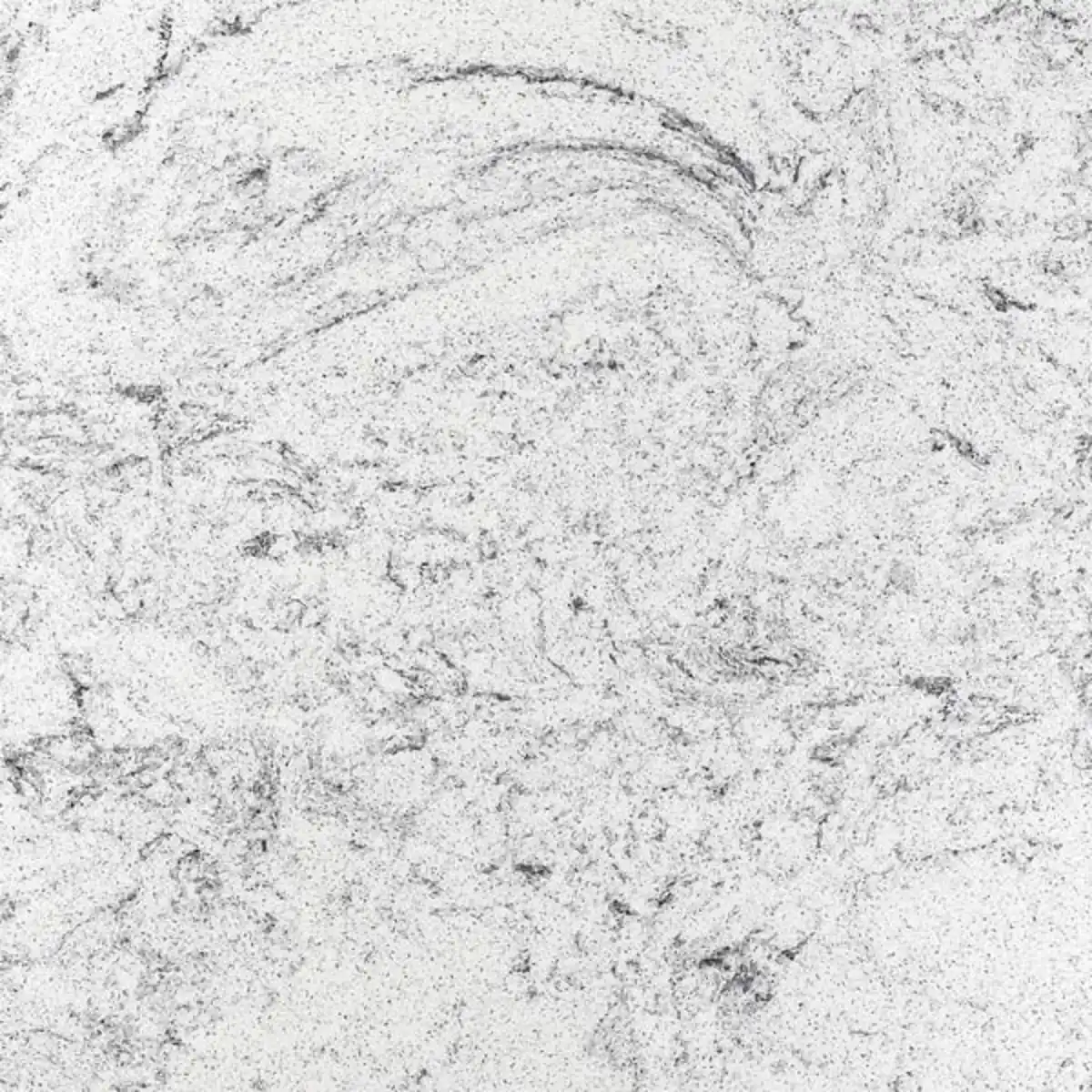Bild 3 von LOCKEBO Maßarbeitsplatte, weiß/grau glänzendes Steinmuster/Glaskomposit, 1 m²x2.0 cm