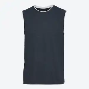 Herren-Muskelshirt in Melange-Optik