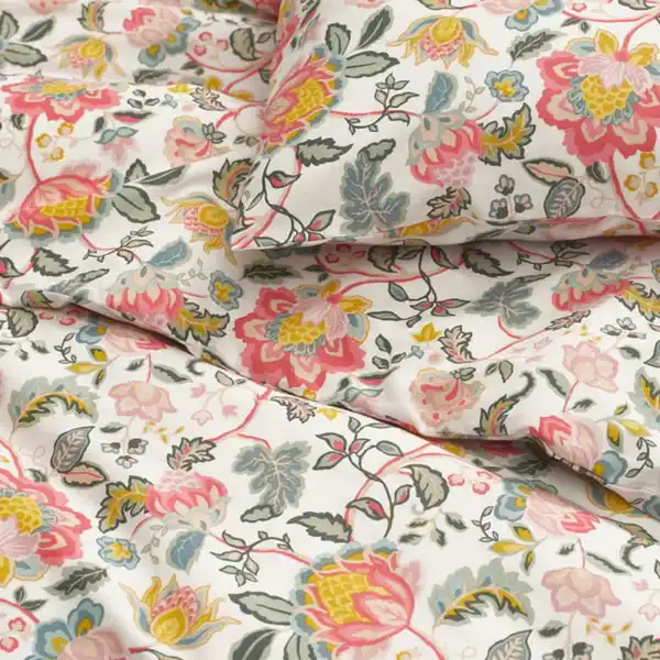 Bild 2 von DAGGSALVIA Bettwäsche-Set, 2-teilig, bunt/Blumenmuster, 140x200/80x80 cm