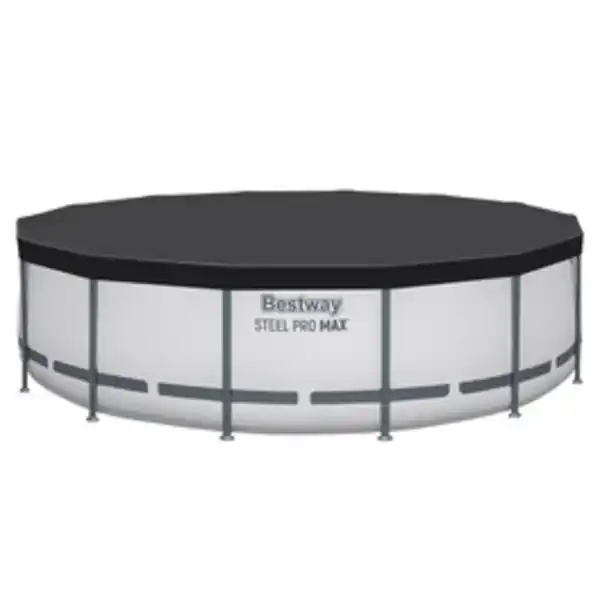 Bild 2 von BESTWAY Pool, Komplett-Set mit Filterpumpe Ø 427 x 107 cm, lichtgrau, rund