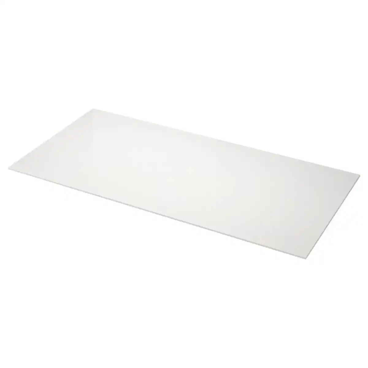 Bild 1 von LOCKEBO Maßarbeitsplatte, weiß Quarzmuster/Glaskomposit, 1 m²x2.0 cm