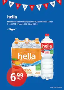 hella Still & Fruchtig Mineralwasser mit Fruchtgeschmack verschiedene Sorten