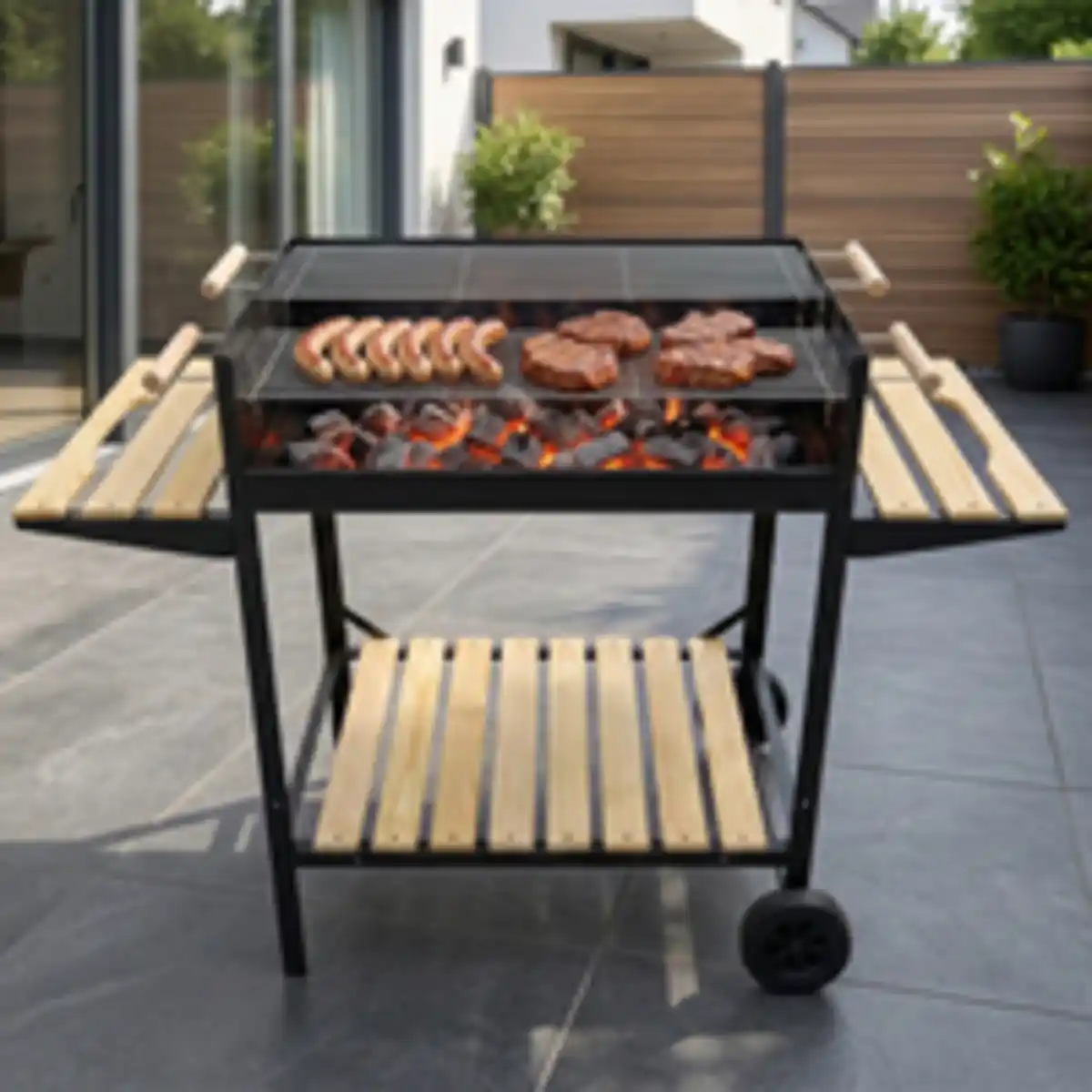 Bild 2 von Holzkohle BBQ Grill, ca. 126 x 50 cm 