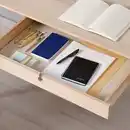 Bild 2 von LISABO / STIGBYGEL Schreibtisch und Stuhl, Eschenfurnier beige/weiß