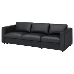 VIMLE 3er-Bettsofa, Grann/Bomstad schwarz