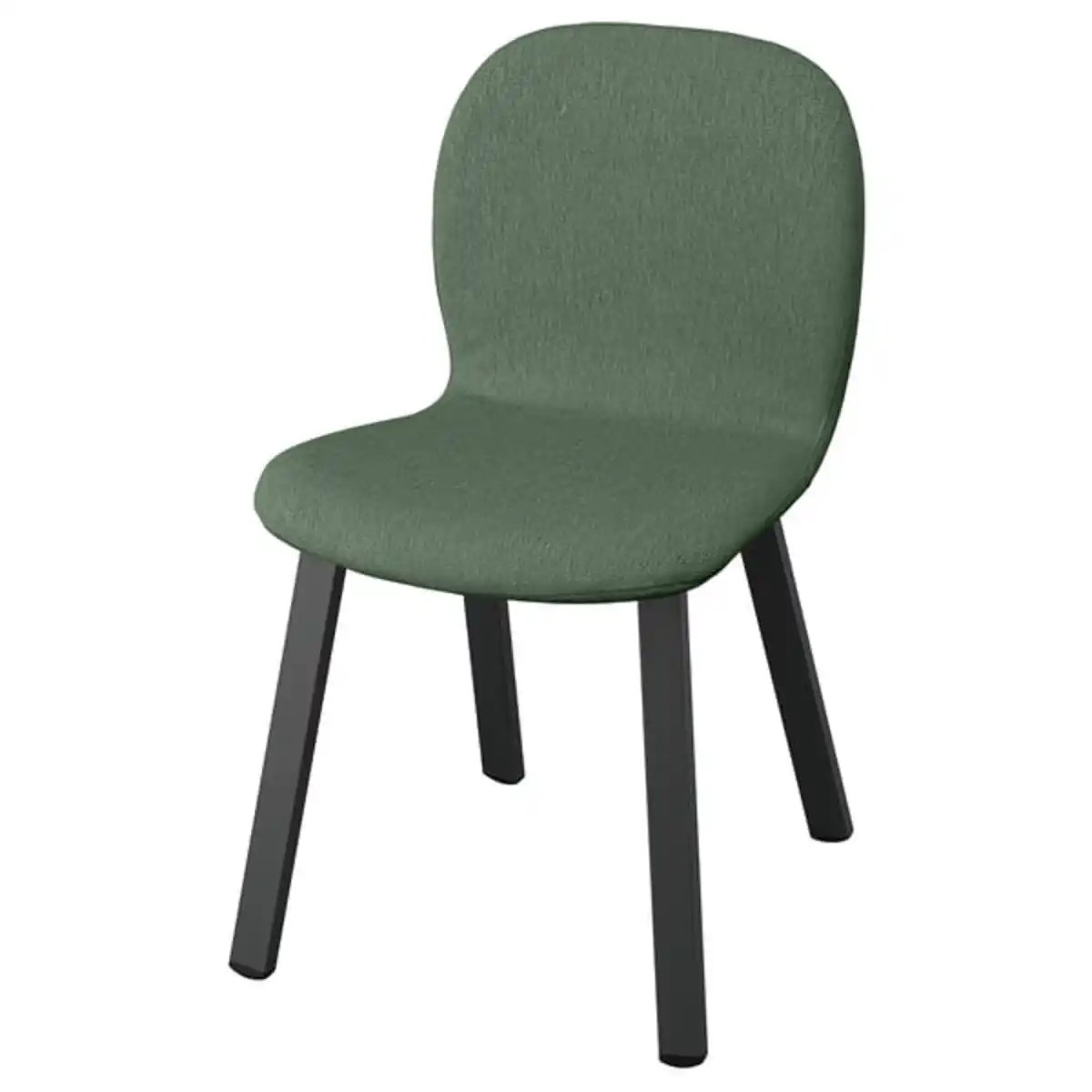 Bild 1 von SKÅLSTA Stuhl, Knäbäck graugrün/profiliertes Metall/schwarzgrau