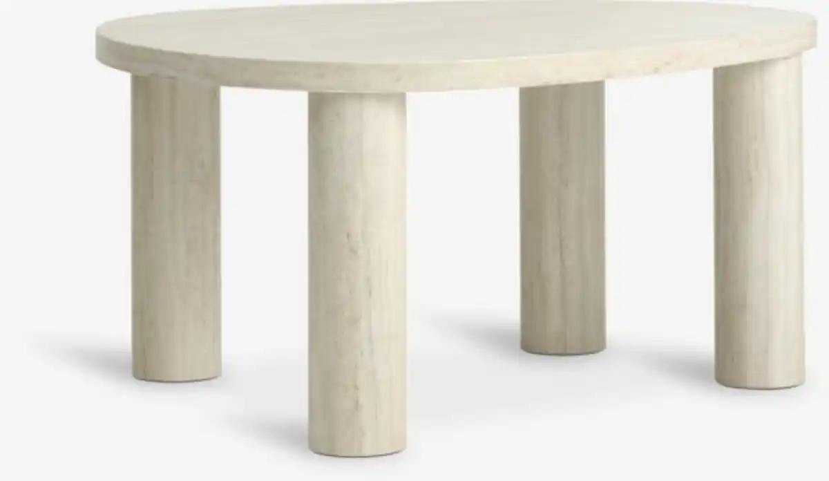 Bild 1 von Couchtisch LUNDEBORG 68x85 travertinfarben