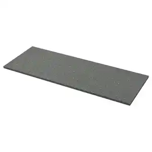 EKBACKEN Maßarbeitsplatte, grau Terrazzomuster/Laminat, 45.1-63.5x2.8 cm