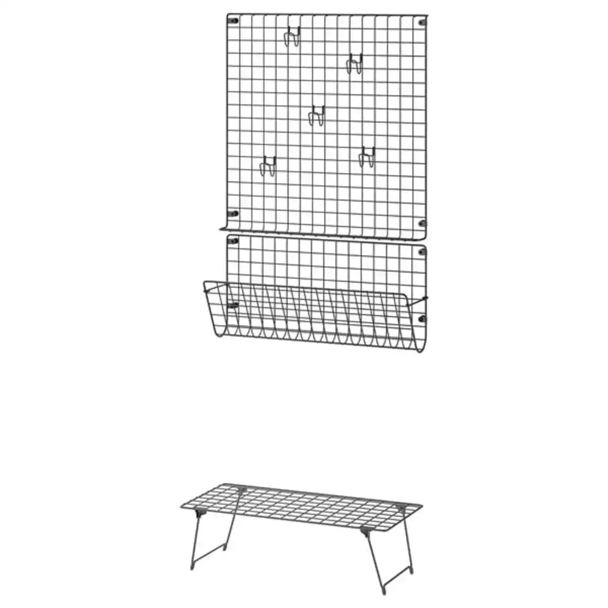 Bild 1 von GREJIG Flur-Set, 3-tlg., grau