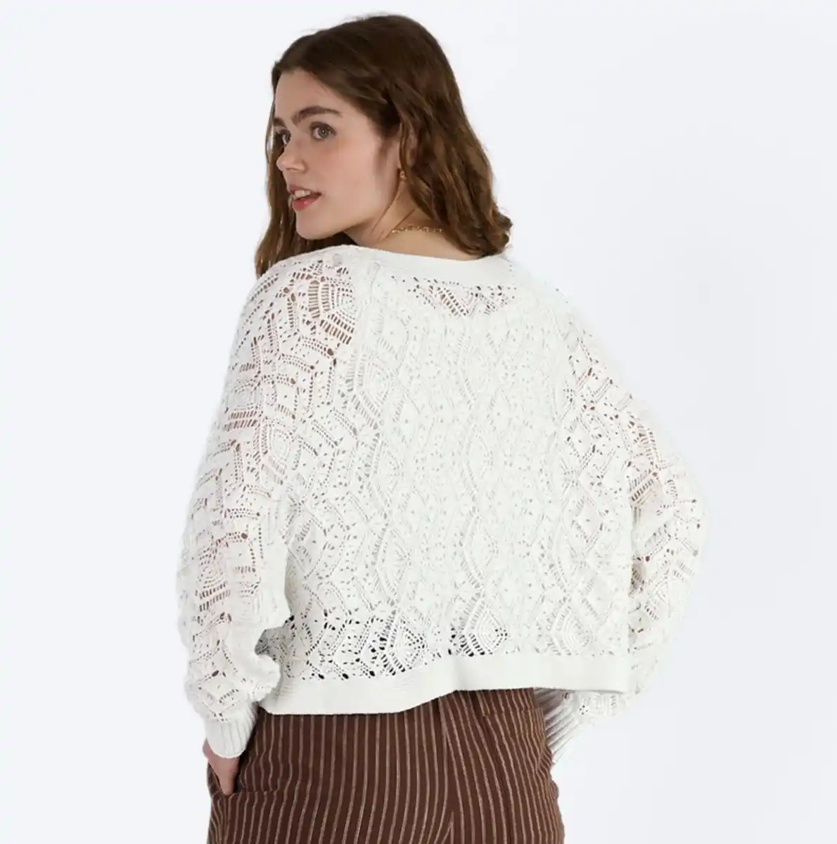Bild 4 von Damen-Strickjacke mit Ajour-Design
