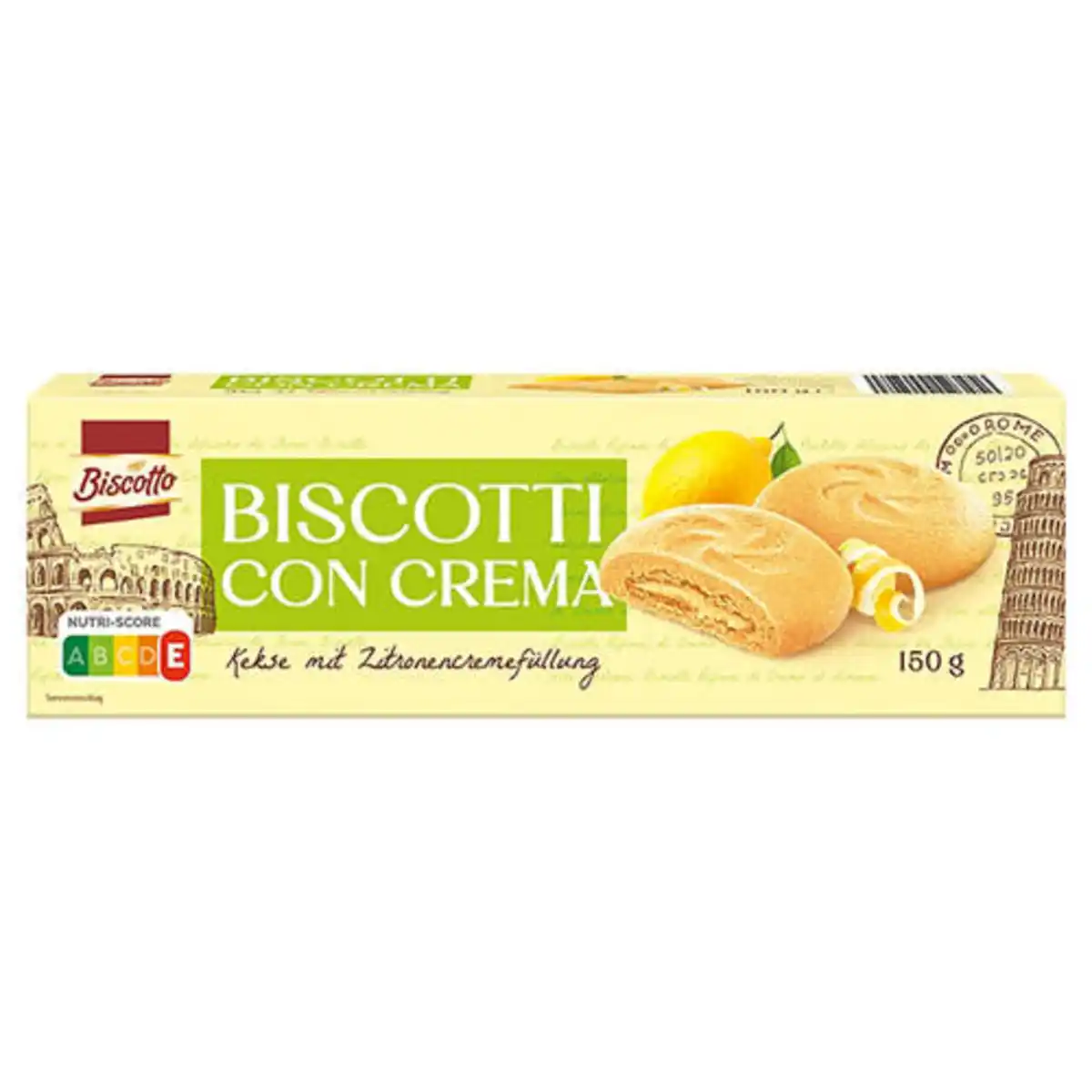 Bild 1 von BISCOTTO Creme gefüllte Biscuits 150 g, Zitrone