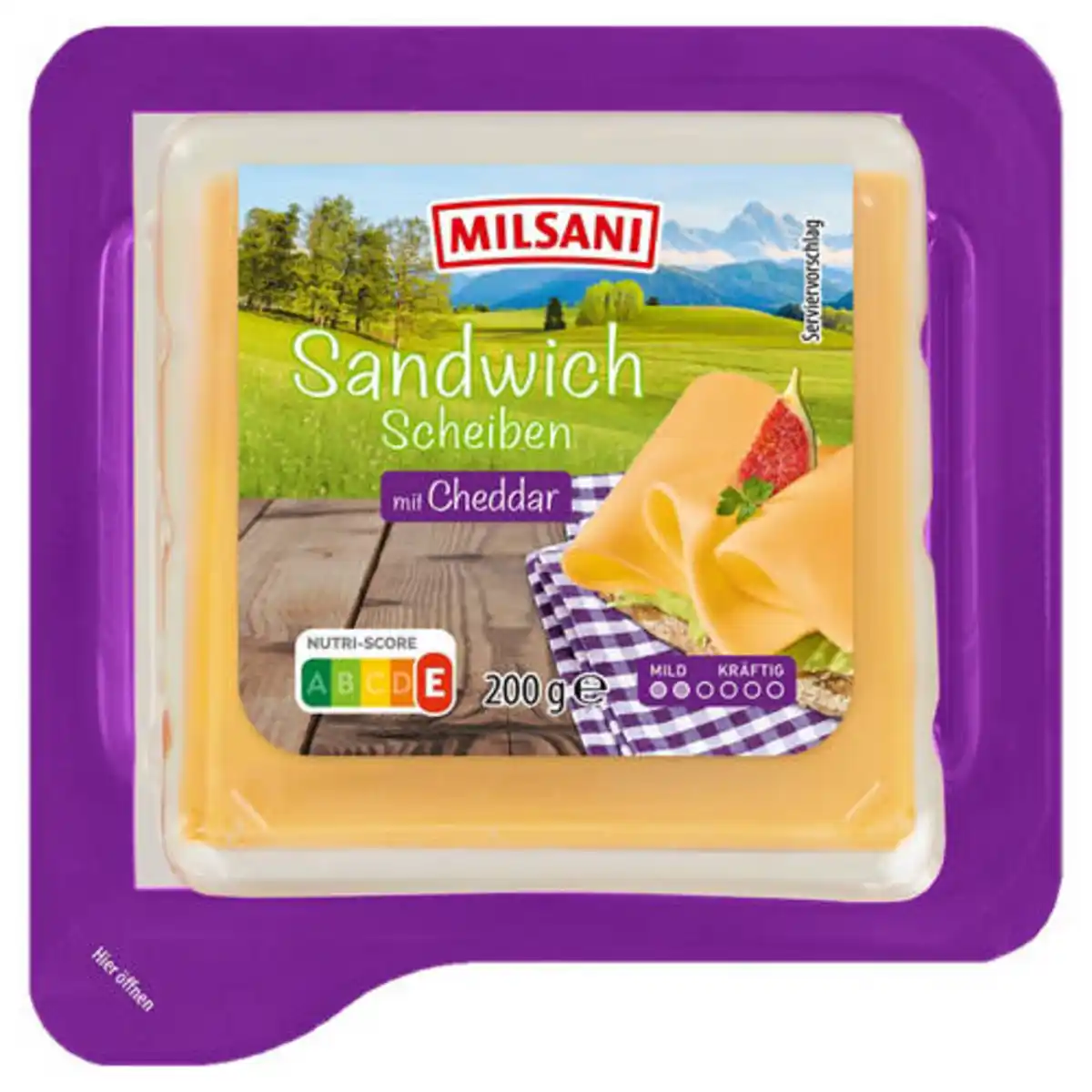 Bild 1 von MILSANI Sandwichscheiben, Cheddar 200 g