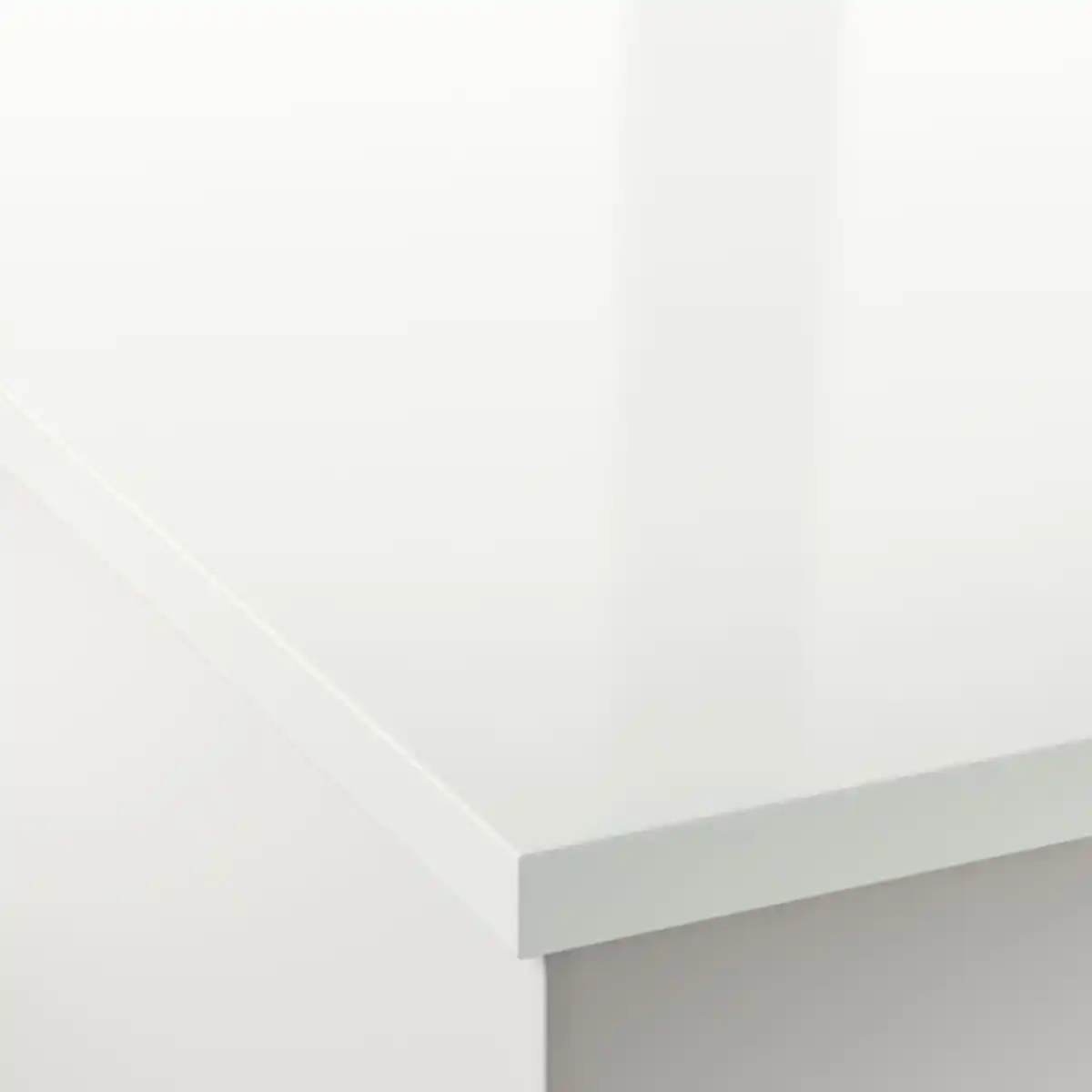 Bild 4 von EKBACKEN Maßarbeitsplatte, weiß Hochglanz/Laminat, 45.1-63.5x2.8 cm