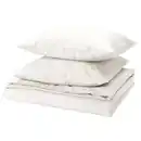 Bild 1 von PILTANDVINGE Bettwäsche-Set, 3-teilig, weiß, 240x220/80x80 cm