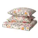 Bild 1 von DAGGSALVIA Bettwäsche-Set, 3-teilig, bunt/Blumenmuster, 240x220/80x80 cm