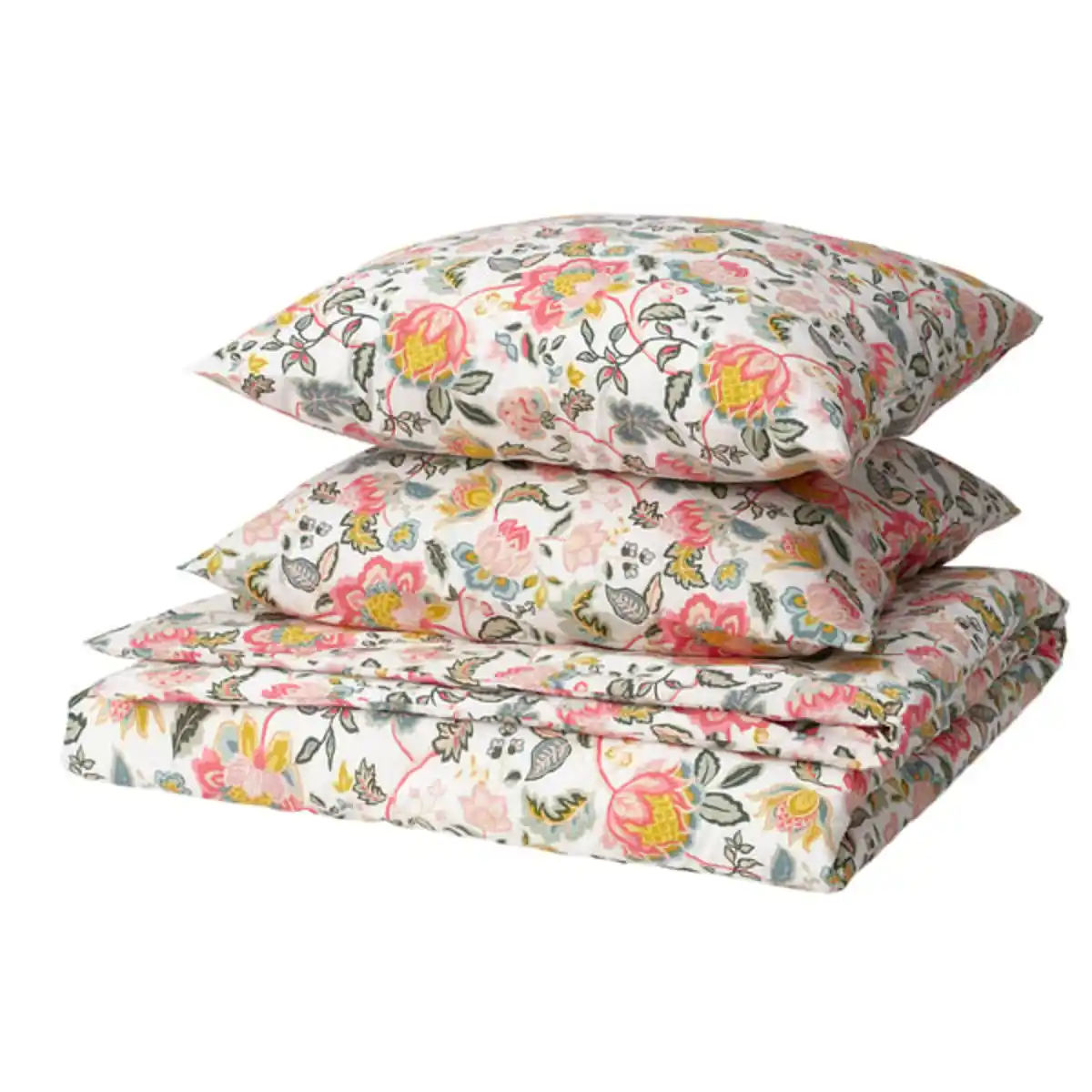 Bild 1 von DAGGSALVIA Bettwäsche-Set, 3-teilig, bunt/Blumenmuster, 240x220/80x80 cm