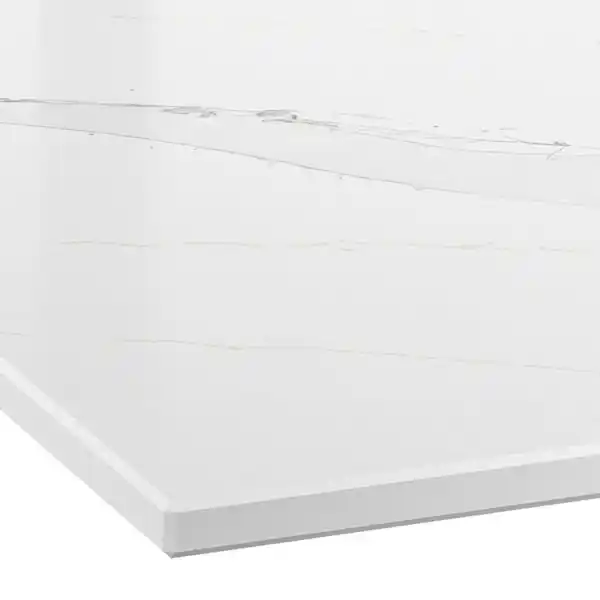 Bild 2 von LOCKEBO Maßarbeitsplatte, weiß/graubeige marmoriert/Glaskomposit, 1 m²x2.0 cm