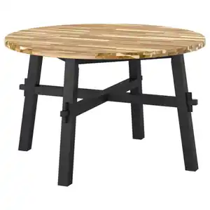 SKOGSTA Esstisch, Akazie/schwarz, 120 cm