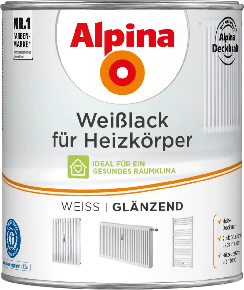 Bild 1 von Alpina Heizkörperlack weiß