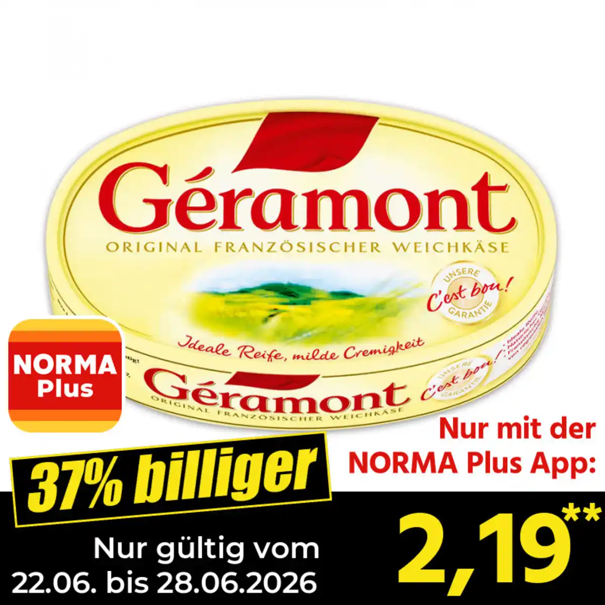 Bild 1 von Géramont Französischer Weichkäse