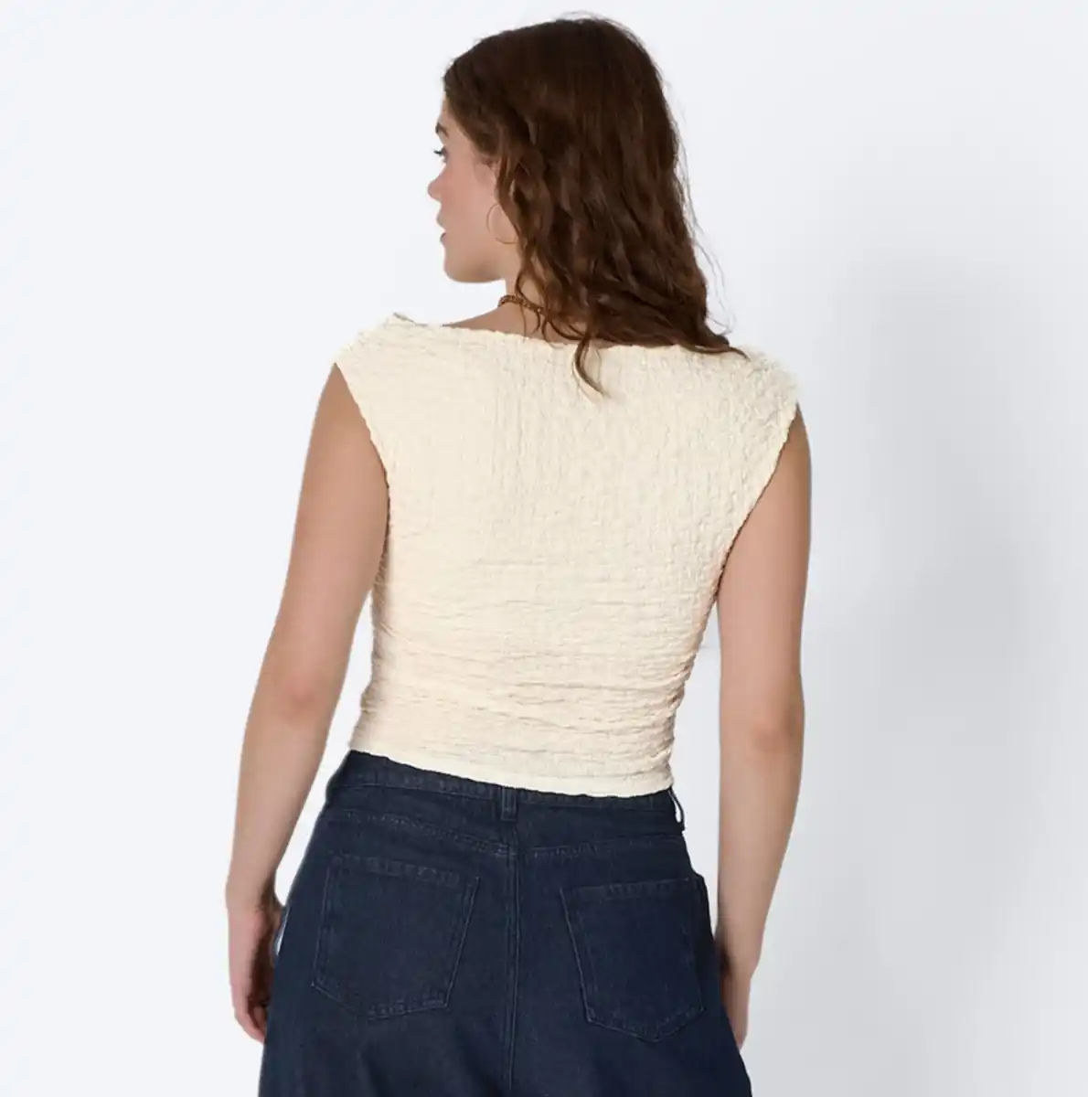 Bild 4 von Damen-T-Shirt mit Crepe-Struktur