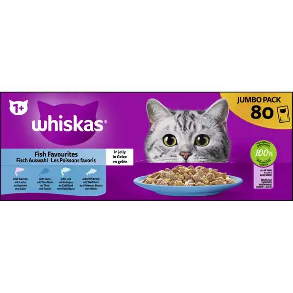 Bild 3 von Portionsbeutel Multipack Jumbo Pack 1+ Fisch Auswahl in Gelee 80 x 85g