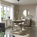 Bild 3 von SKANSNÄS / LUSTEBO Tisch und 4 Stühle, braun Buche/Viarp beige/braun, 115/170 cm